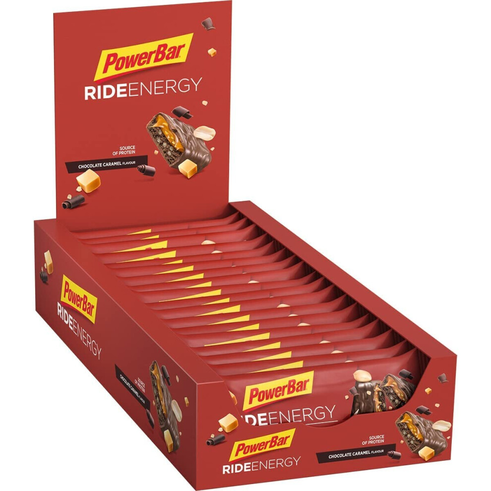 Powerbar Ride Energy Chocolate-Caramel 18x55g - Carbohydrate Protein Bar + Magnesium