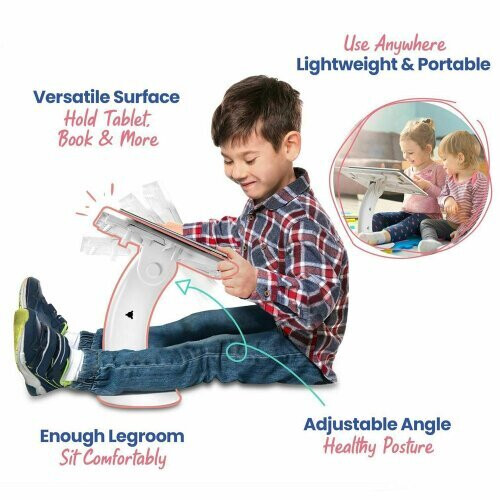 (White) Adjustable Multiple Functions Office Genion Everywhere Lap Desk 2