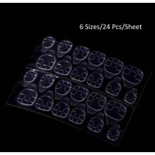 (24 Pcs Nail Tabs) Nail Adhesive Glue Tab/ Clear Nail Tabs