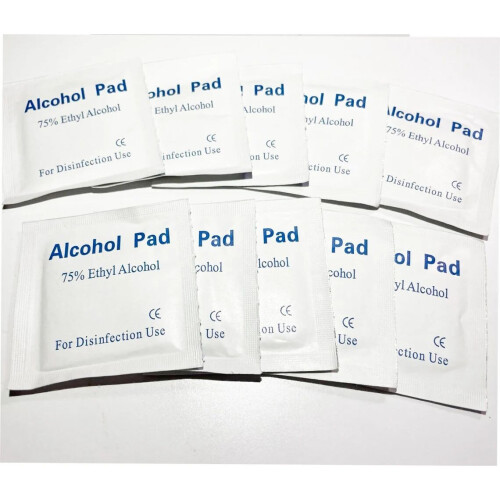 (10 Pcs) 0/50/100 Pcs Alcohol Wipes/Pads