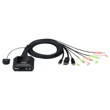 KVM-switch - CS52DP-AT - 2 poorten - USB-C - Compact - Bedraad