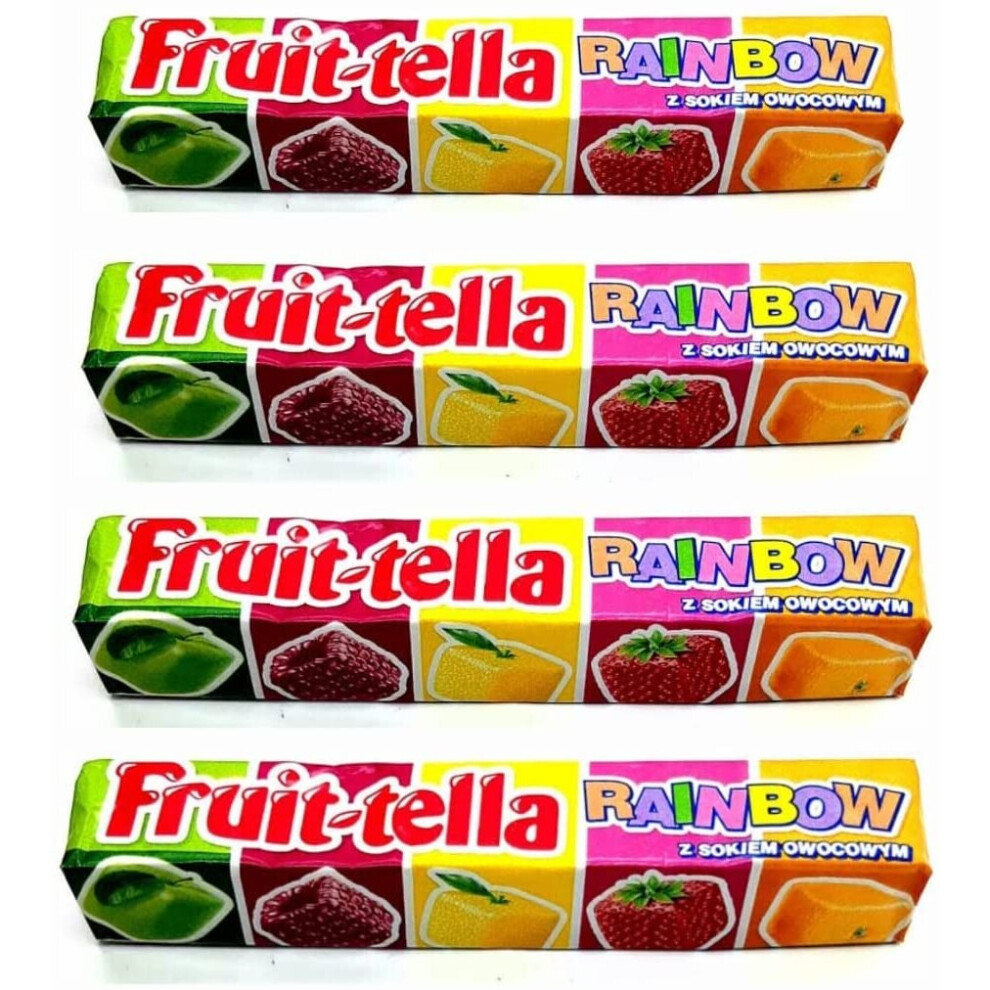 (Pack Of 40) Fruit Tella Rainbow Chewy Candy with Fruit Juice