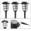 AAMEN Garden pathway Solar-Powered LED Lantern Stake Lights - Set of 4 2