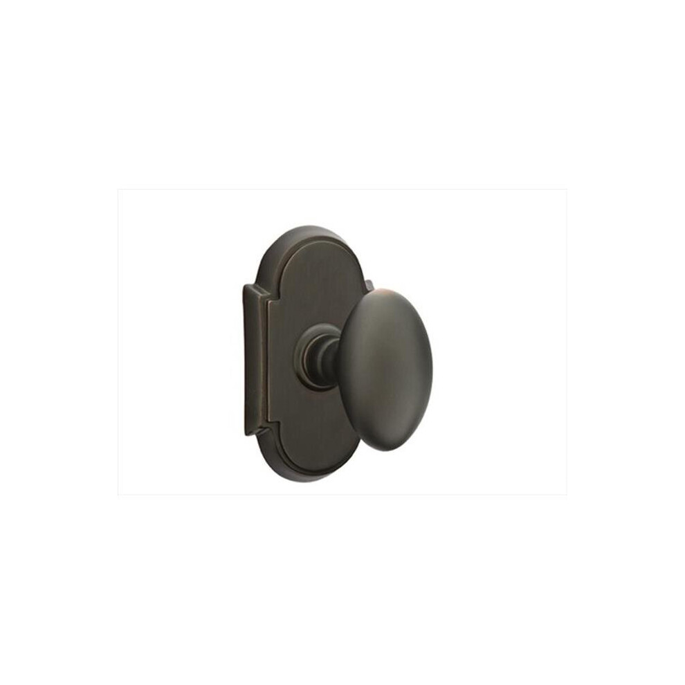 Emtek 8200Eus10b Egg Knob Privacy With Regular Rose, Oil Rubbed Bronze 724086285099