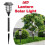 AAMEN Garden pathway Solar-Powered LED Lantern Stake Lights - Set of 4 4