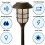 AAMEN Garden pathway Solar-Powered LED Lantern Stake Lights - Set of 4 6