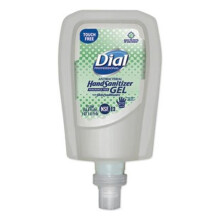 Dialsuplys DIA19029 FIT Fragrance-Free Antimicrobial Gel Hand Sanitizer Manual Dispenser Refill, Clear