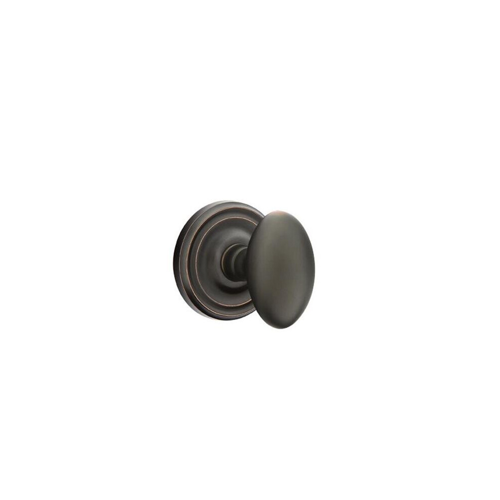 Emtek 8100Eus10b Egg Knob Passage With Regular Rose, Oil Rubbed Bronze 724086063079