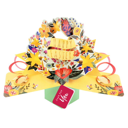 Pop Up Easter Card Just For You Spring Celebration 3D Pop Up Cards