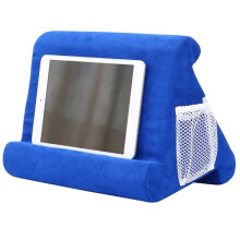 (Sapphire blue) Multi-Angle Soft Stand Pillow Tablet Phone Holder for iPad Tablet Phone
