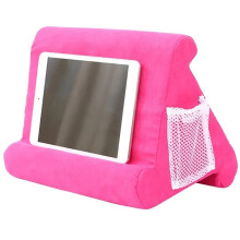 (Pink) Multi-Angle Soft Stand Pillow Tablet Phone Holder for iPad Tablet Phone