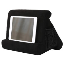(Black) Multi-Angle Soft Stand Pillow Tablet Phone Holder for iPad Tablet Phone
