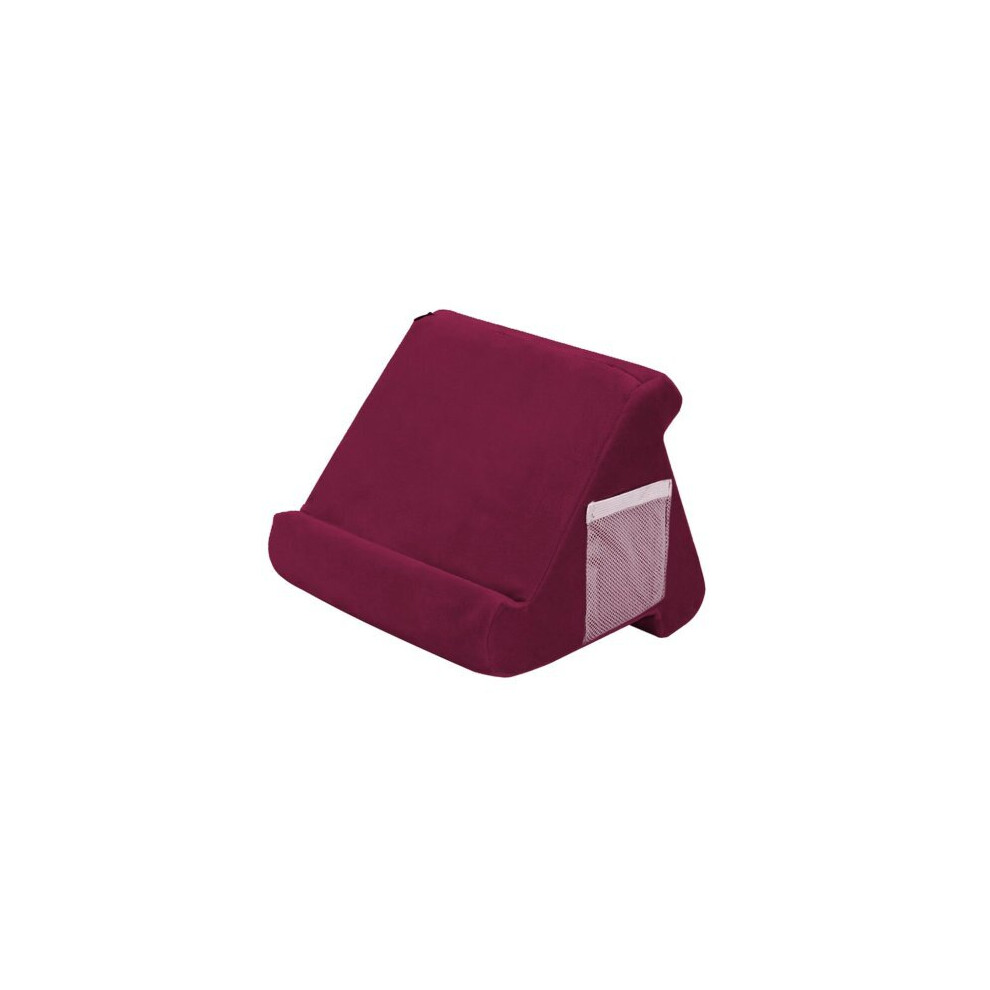 (Wine red) Multi-Angle Soft Stand Pillow Tablet Phone Holder for iPad Tablet Phone