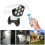 77 LED Motion Sensor Security Street Lights Solar Street Wall Lights Motion Sensor Fake Surveillance Camera Security+Remote 11