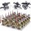 (Style G 24pcs) Minifigures 24pcs Military Building Blocks Eight-nation Phalanx Assembling WW2 Military Games Sand Tables Collections 2