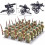 (Style G 24pcs) Minifigures 24pcs Military Building Blocks Eight-nation Phalanx Assembling WW2 Military Games Sand Tables Collections 1
