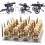 (Style G 24pcs) Minifigures 24pcs Military Building Blocks Eight-nation Phalanx Assembling WW2 Military Games Sand Tables Collections 3