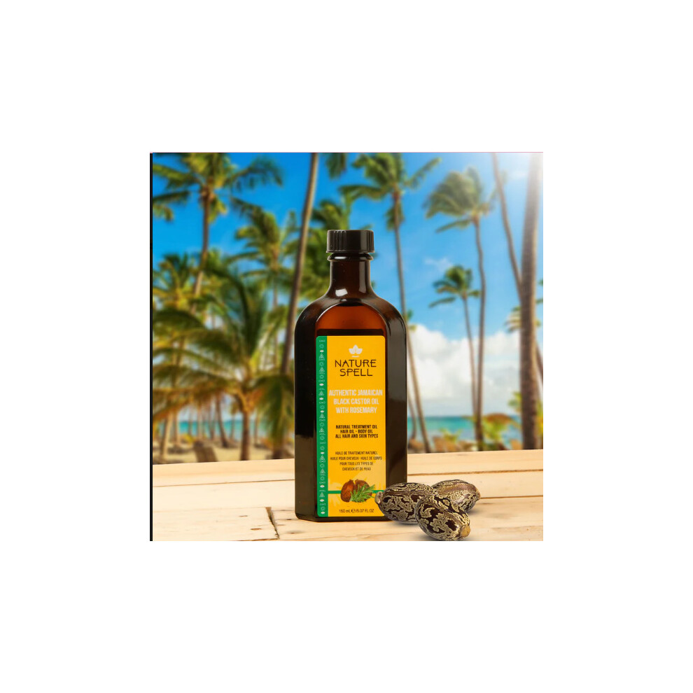 Nature Spell Black Jamaican Castor & Rosemary Oil