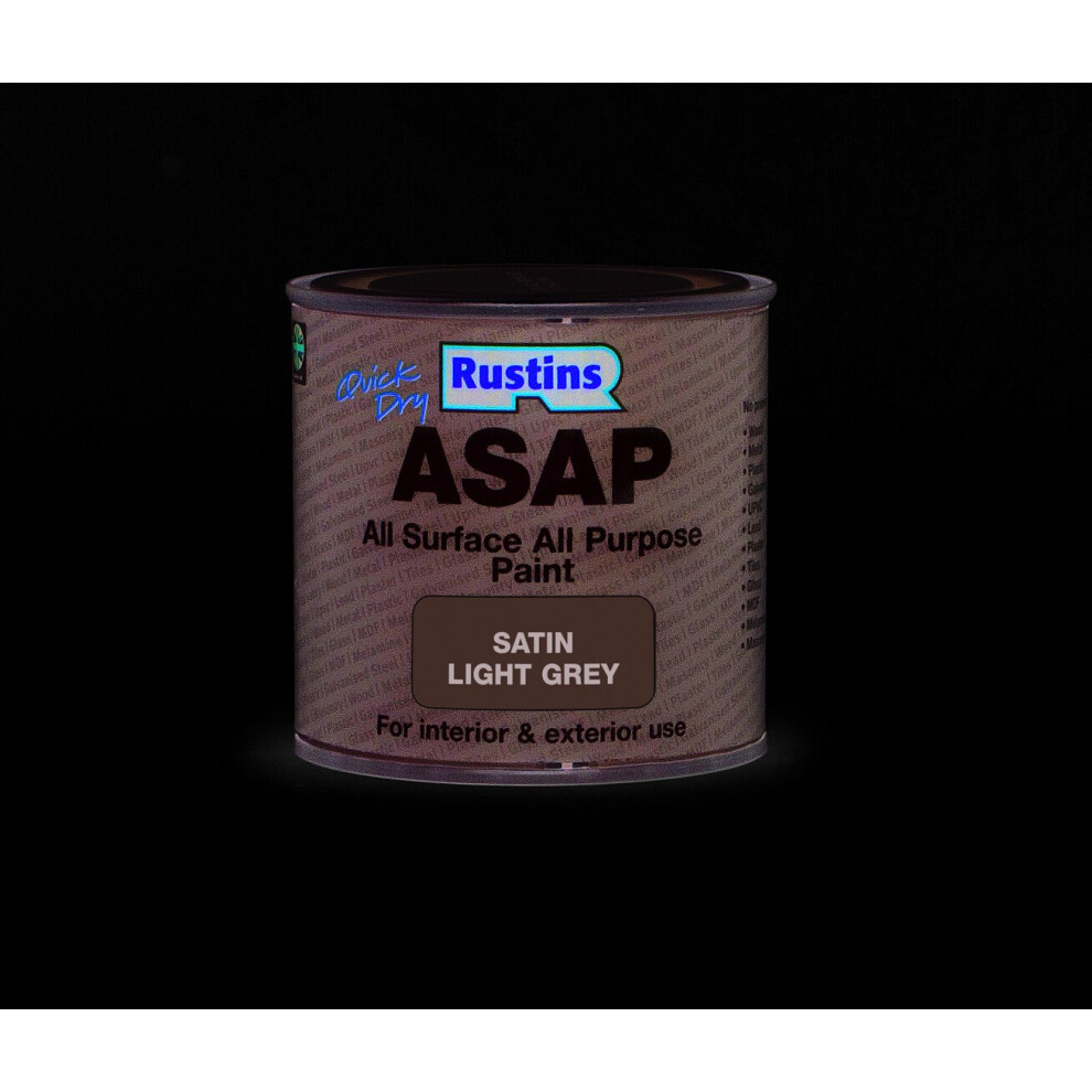 Rustins ASAP Paint Light Grey 250ml