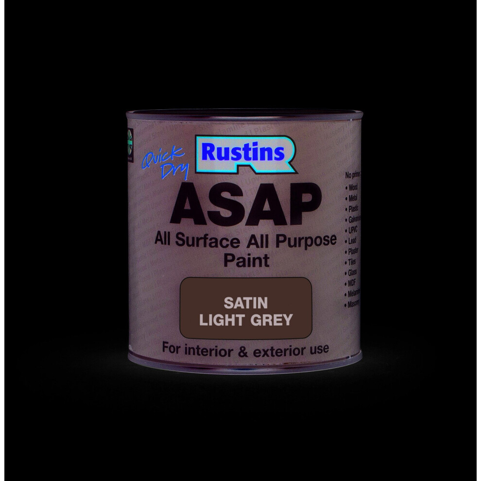 Rustins ASAP Paint Light Grey 1 Litre