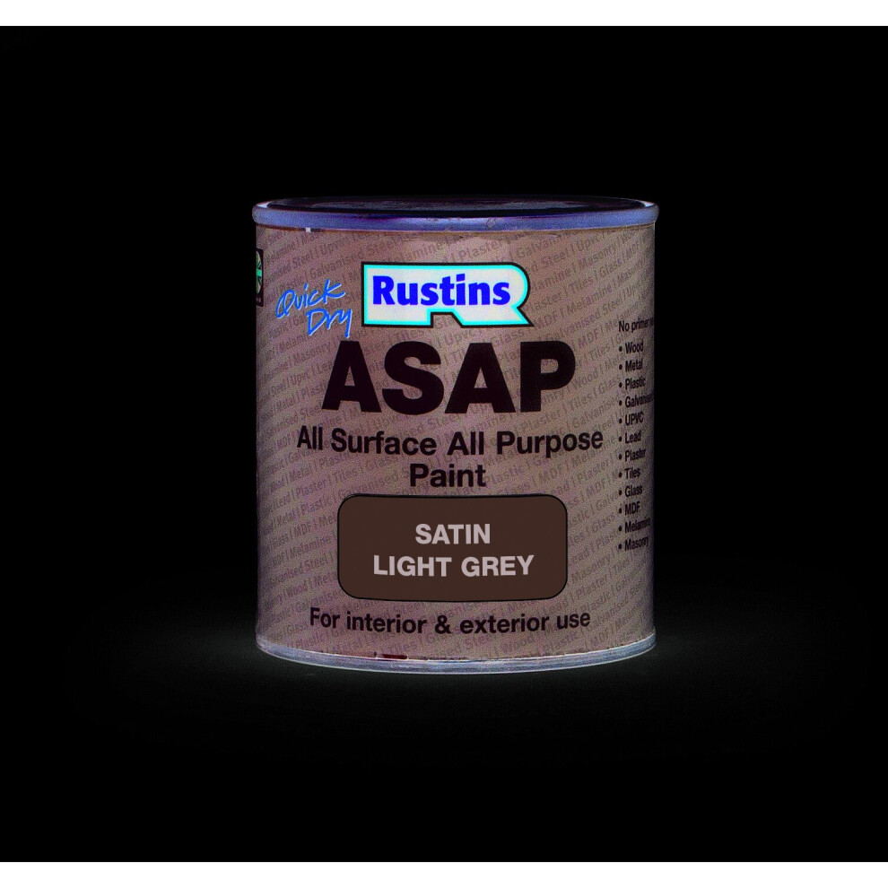 Rustins ASAP Paint Light Grey 500ml