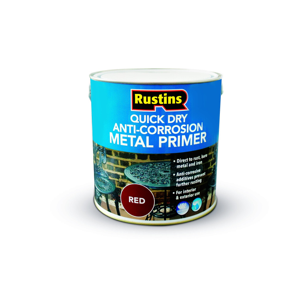 Rustins Anti Corrosive Metal Primer - Red 1ltr