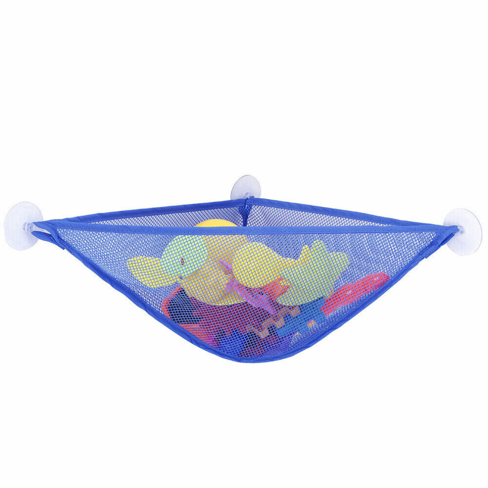 ( ) Bath Toy Storage Bathtub Toys Mesh Net Holder Organiser Bathroom Blue Mdsrjone