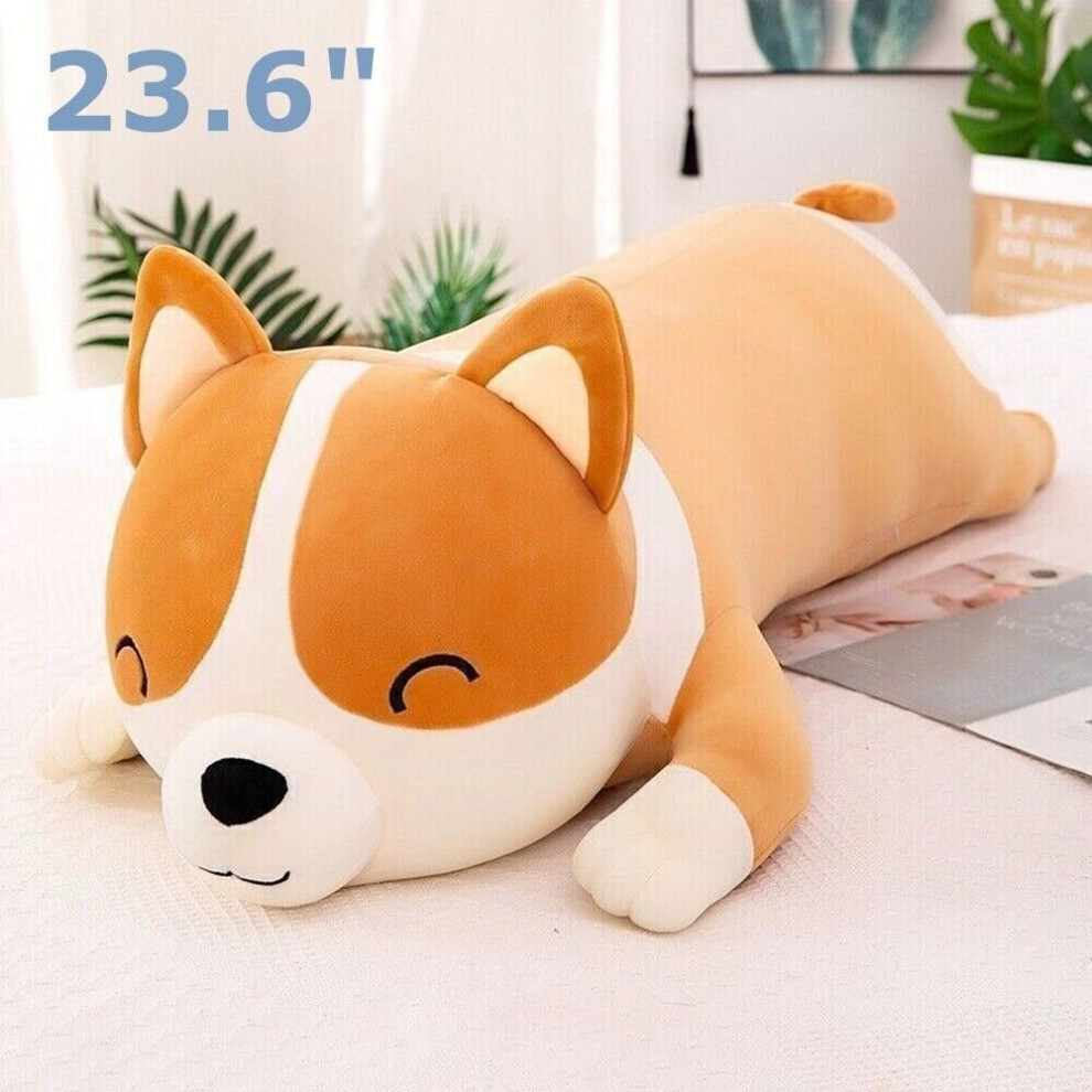 (  60cm / 23.6") Giant Corgi Dog Big Squishmallow Plush Toy Pillow Gift Plushie Stuffed