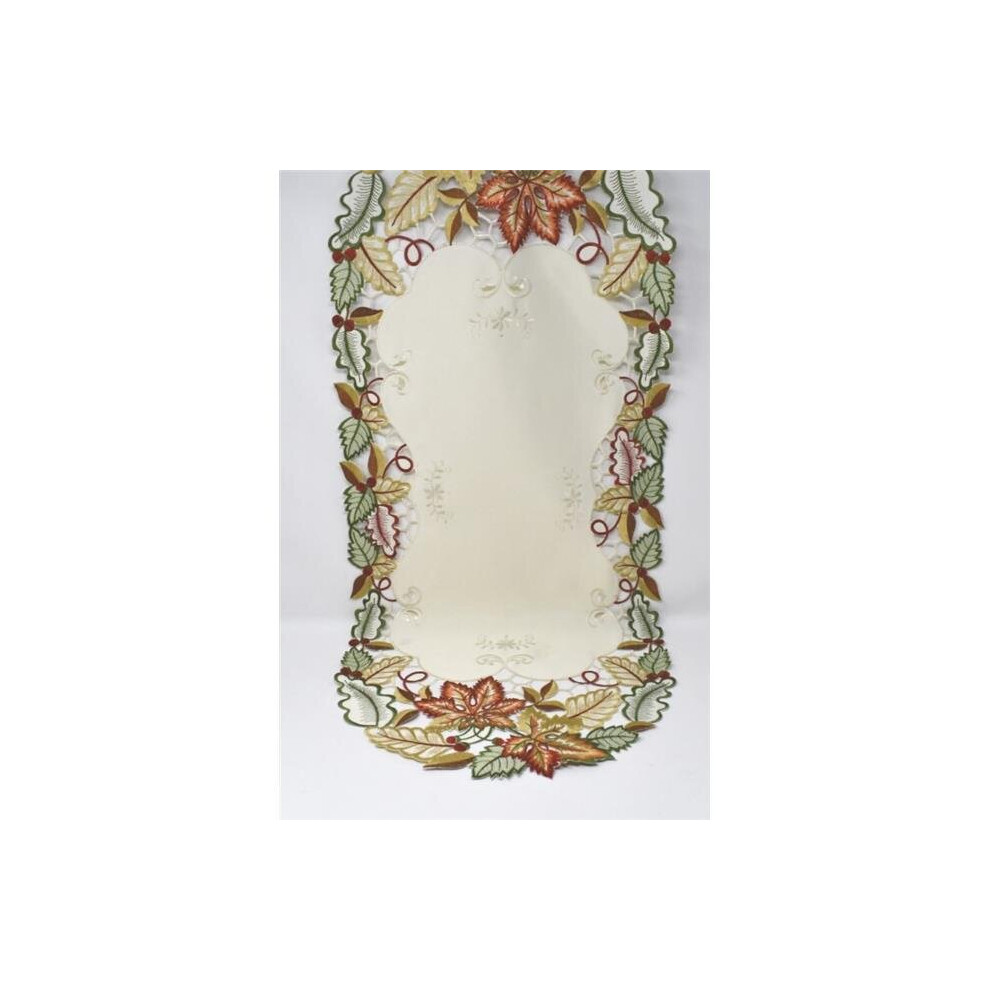 Sinobrite H9118-12x65 12 x 65 in. Multicolored Autumn Leaves Table Runner-image-OPC-PBCYM65-NEW