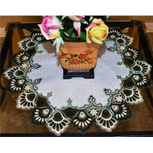Sinobrite H8139-G-024 24 in. Green European Lace with White Antique Fabric Doily
