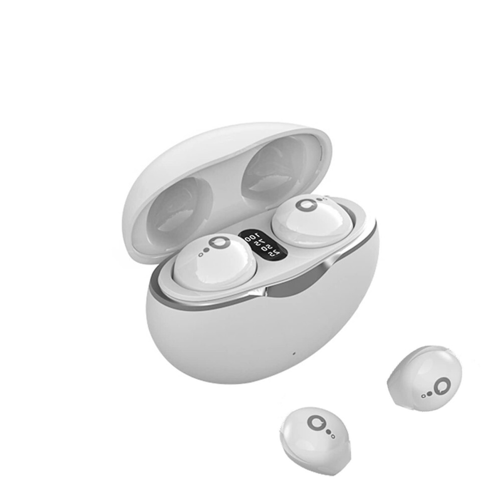 (White) Wireless Earbuds Invisible Bluetooth Sleeping Headphones Noise Canceling Earbuds White 768582210902