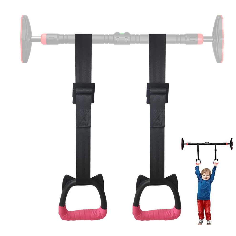 (1m) Gymnastic Rings, Pull Up Rings With Straps, Fitness Children Trapeze Bar Pull Up Gym Rings