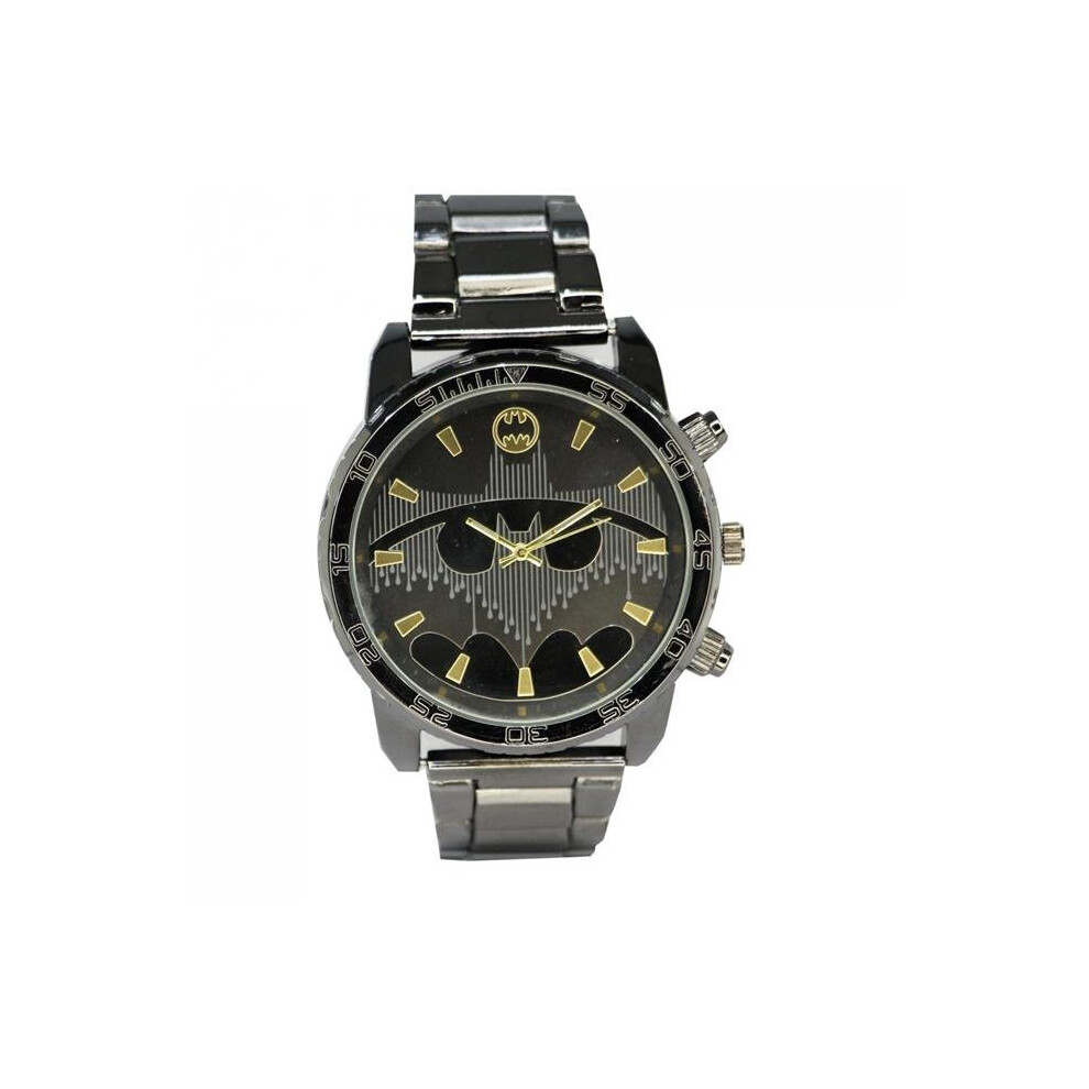 Batman 820309 Batman Logo Analog Watch, Gunmetal