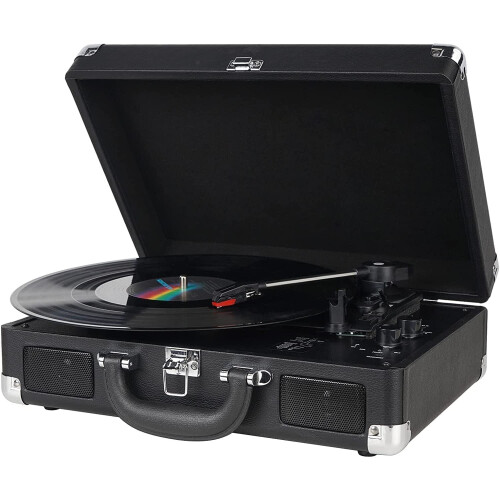 DIGITNOW! 3 Speeds Vinyl Record Player Vintage Turntable with Speakers