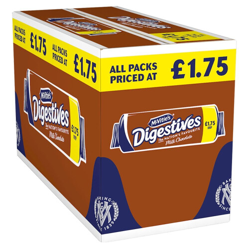 McVities McVitie's Milk Chocolate Digestive Biscuits 266g (Pack of 15) 1