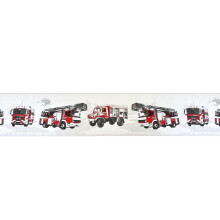 AS Creation Fire Truck Red White Wallpaper Border Helicopter Textured Kids Room