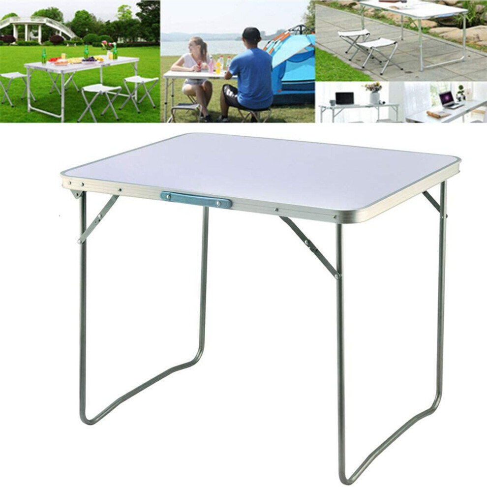 2.6FT/80cm Folding Table Garden Camping Table for Outdoor BBQ Party Picnic Heavy Duty