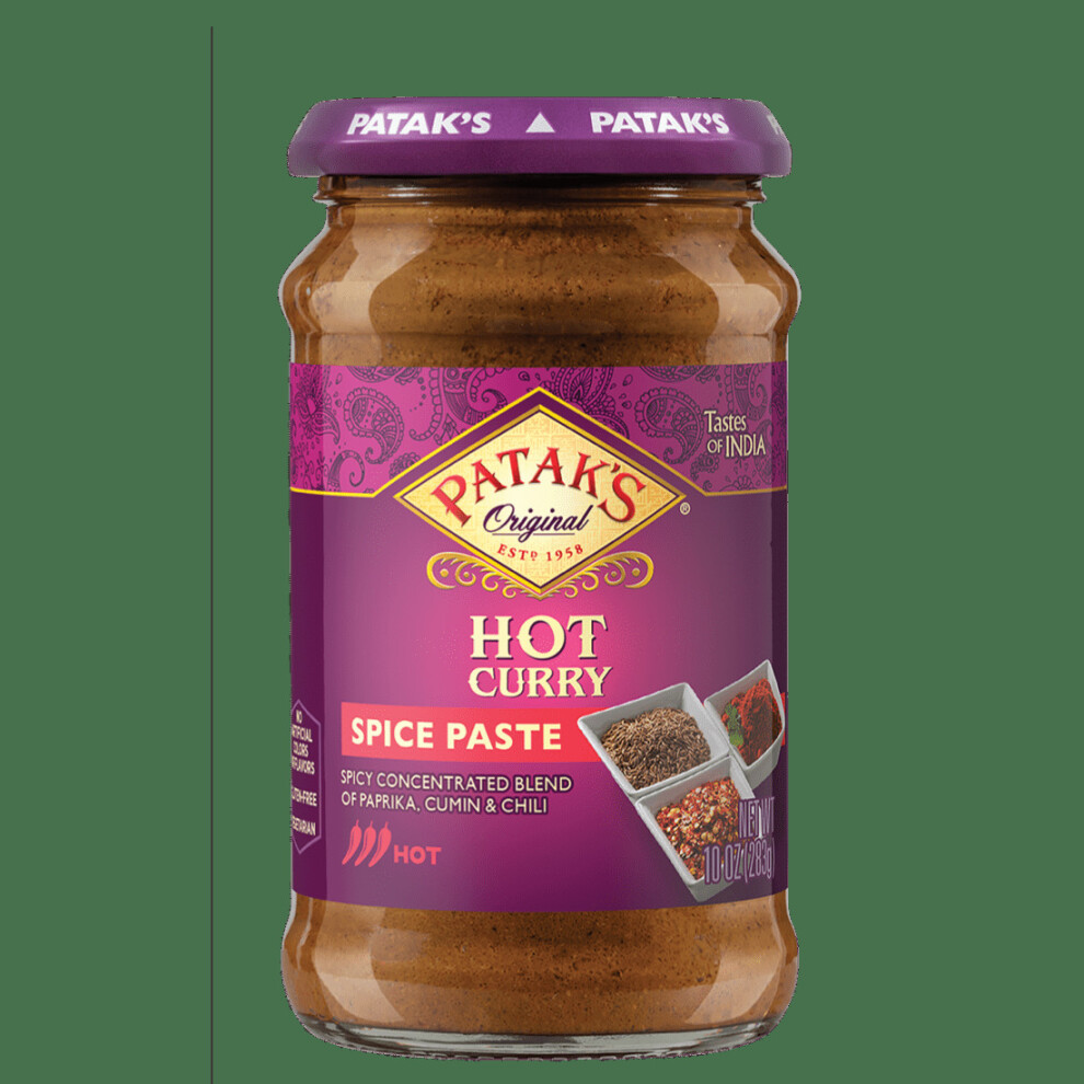 Patak Extra Hot Curry Cook Paste 283g x6