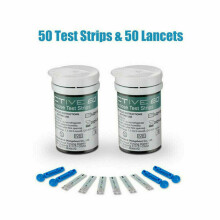 (Only 50X test paper+50X needles) Blood Glucose Monitor Kit + Test Strips + Lancets