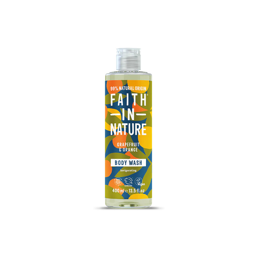 Faith in Nature Grapefruit & Orange Bath & Shower Gel 400ml - Case of 6