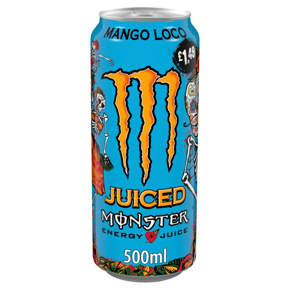 Monster Energy Monster Mango Loco Energy Drink 500Ml (Pack Of 12)