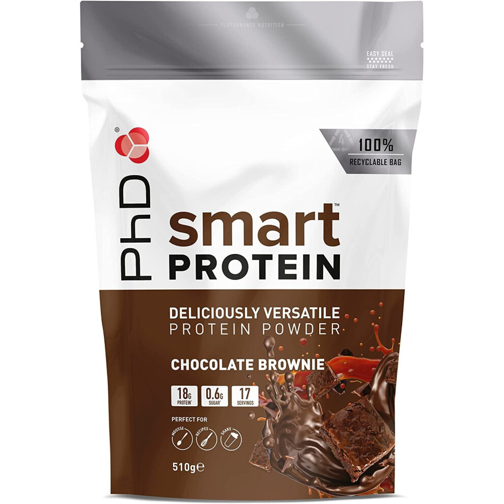 Phd Nutrition Phd Smart Protein, Versatile Shake That Can Be Used Anytime Of The Day, Chocolate Brownie,510G