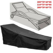 (200*70*40*68CM) Heavy Duty Waterproof Weather Cover For Outdoor Patio Garden Sun Lounger Sunbed