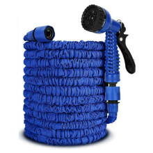 (200FT, Blue) Expandable Garden & Carwash Magic Hose Pipe Spray Gun