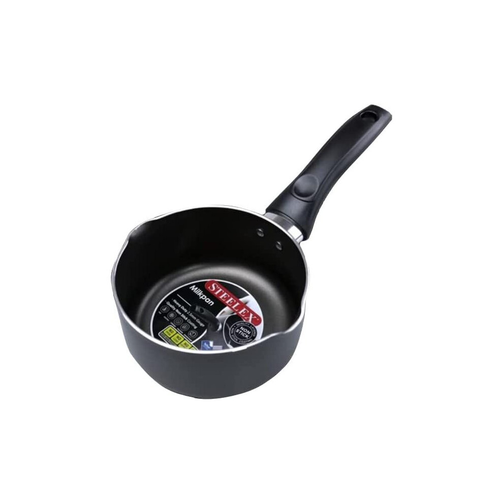 Non-Stick Milk Pan 16cm with Dual Double Pouring Lips, Saucepan