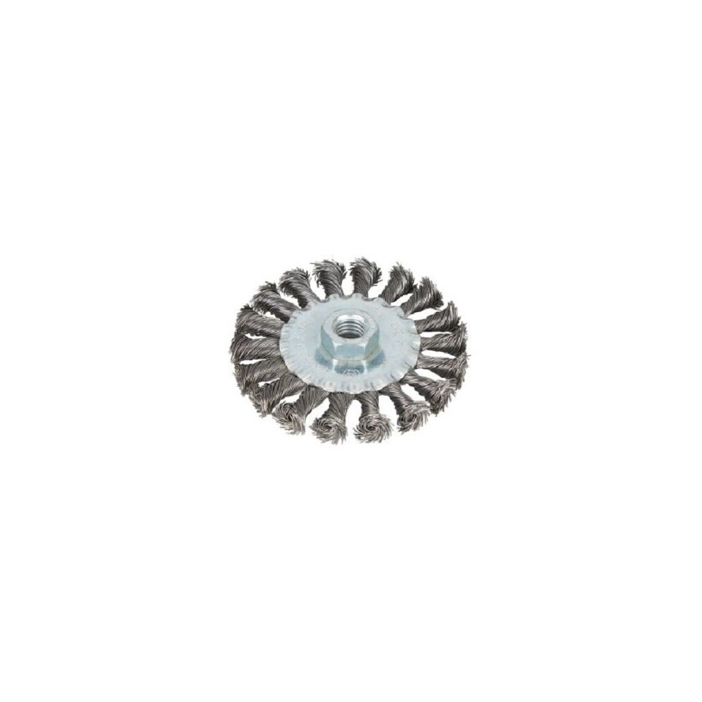 Spot Spot Tools 100Mm (4") M14 X 2 Flat Twist Knot Wire Wheel Brush Blue