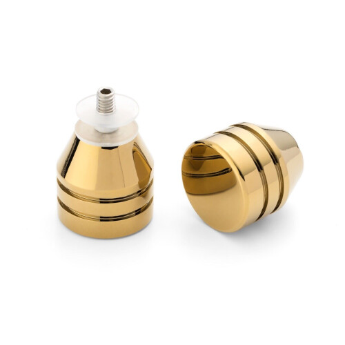 Shower Door Handles x 2 / Brass Knobs Gold High Quality B40 2