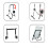 (L) Tablet Stand Folding Stand for Ipad Phone 2