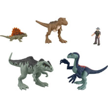 Jurassic World Dominion Mini Figures Themed Pack of 5 Dinosaur Toys