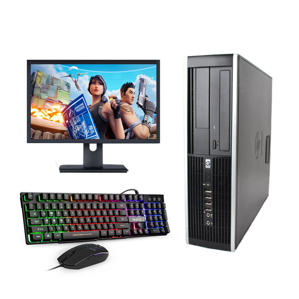 Fcs Fast Gaming Hp Bundle Tower Pc Full Set Computer System Intel I5 16Gb 500Gb Gt730
